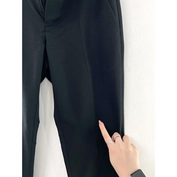 7 for all Mankind Women's Italian Wool Black Trouser Pants size 6 FLAWED - Picture 8 of 8